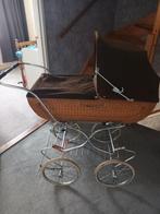 Kinderwagen bruin met rieten bak, Kinderen en Baby's, Ophalen, Overige merken