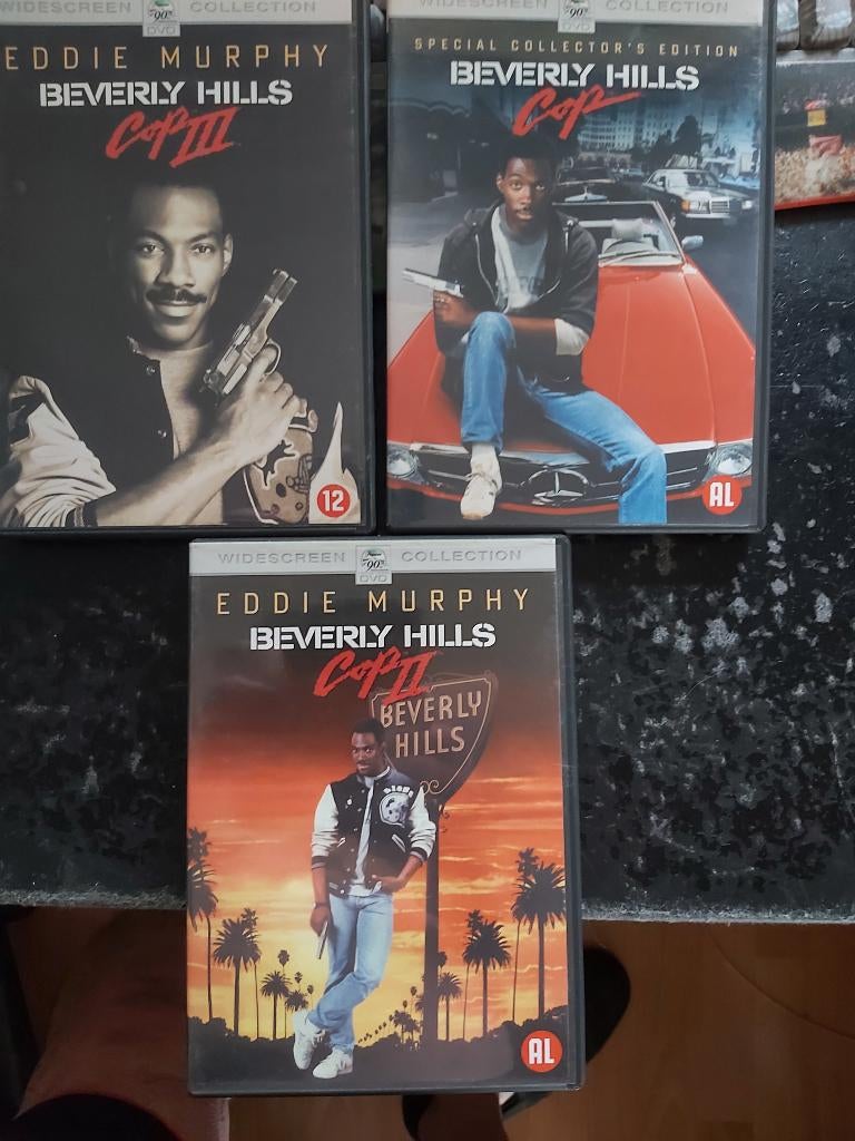 beverly hills cop   1   2  en 3, Alle leeftijden, Ophalen of Verzenden, Gebruikt, Actie en Avontuur