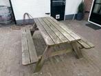 Picknicktafel 180x170cm, Ophalen, Gebruikt, Rechthoekig, Hout