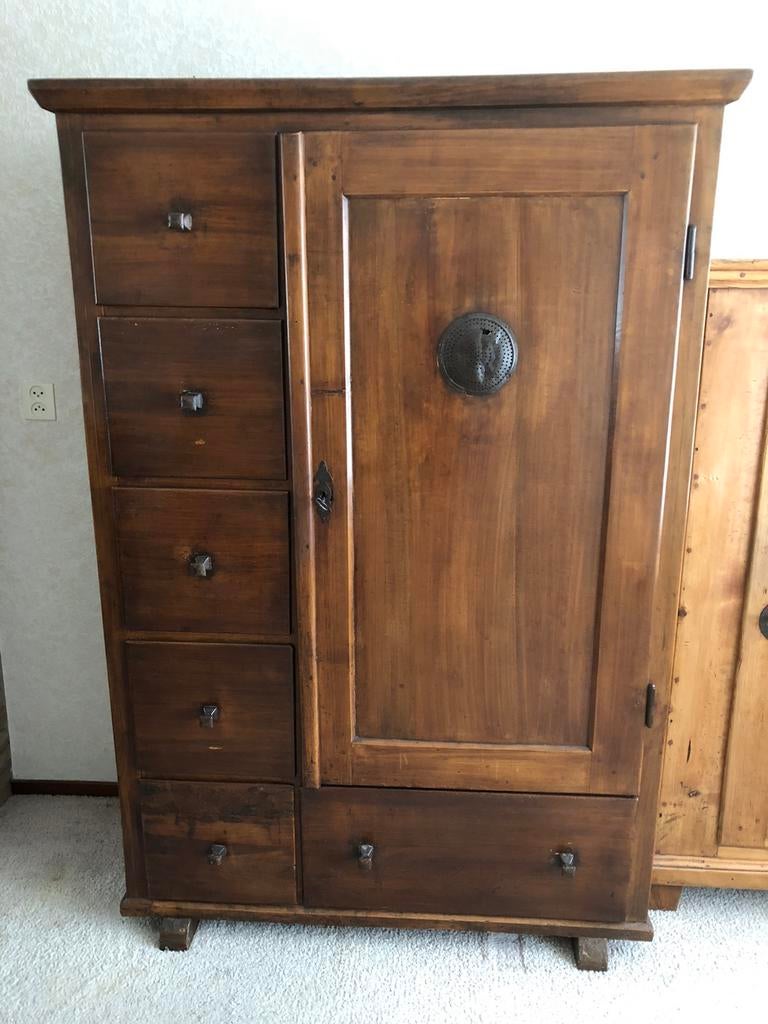 Proviand/kledingkast brocante-landelijke stijl, Huis en Inrichting, Kasten | Overige, Ophalen, Gebruikt