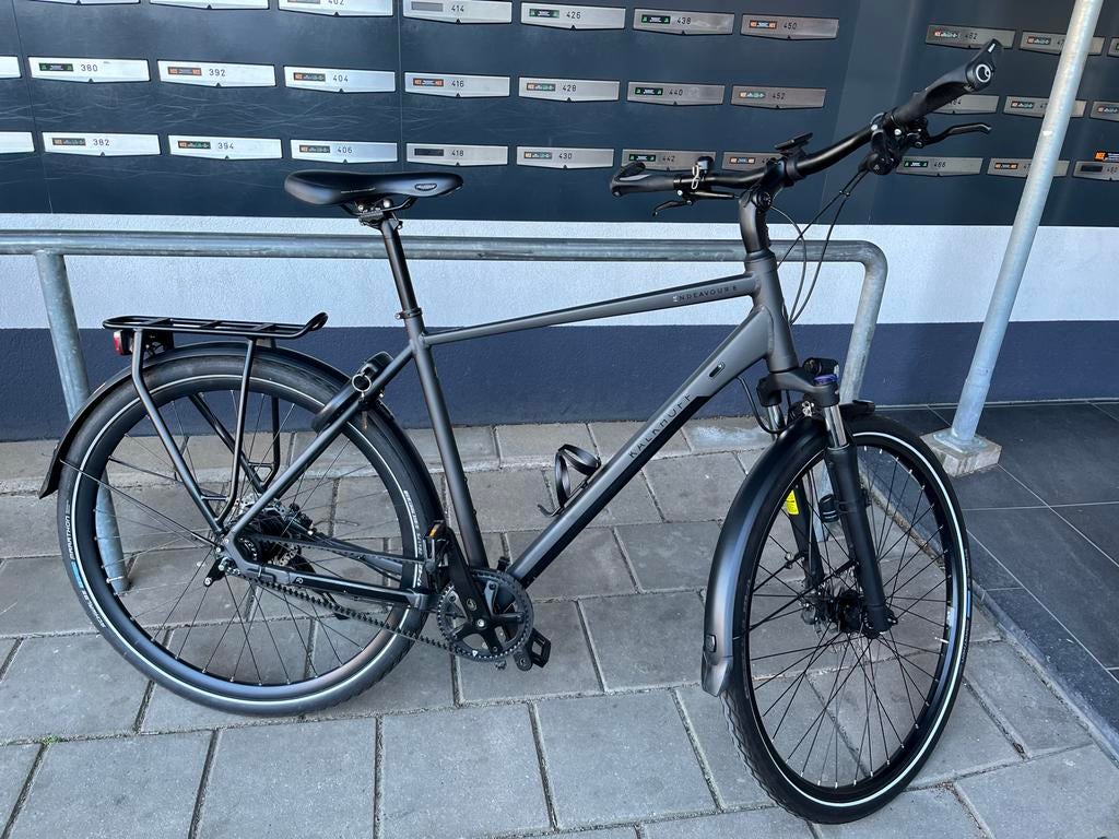 Kalkhoff Endeavour 8 Belt Drive Alfine Dynamo L/55cm, Vering, Zo goed als nieuw, Schijfrem, 53 tot 57 cm