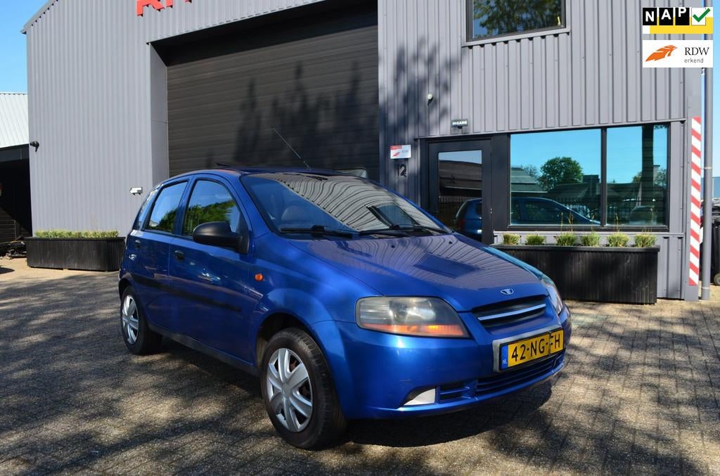 Daewoo Kalos 1.4 Style | Airco | Nieuwe APK | Open dakje, Auto's, Daewoo, 4 cilinders, Origineel Nederlands, Bedrijf, Handgeschakeld