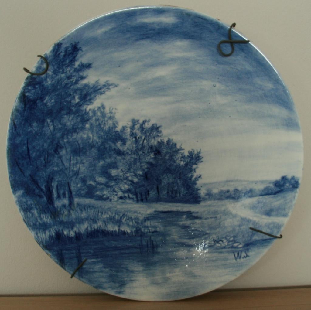 Twee mooie wandborden., Antiek en Kunst, Ophalen