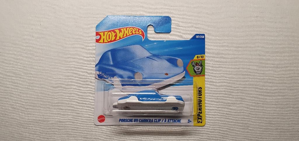 Hot Wheels PORSCHE 911 Carrera Clip blauw, Ophalen of Verzenden, Nieuw, Auto