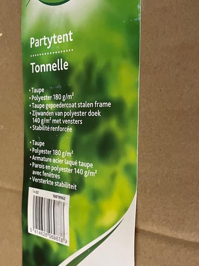 Partytent TONELLE, Ophalen, Opvouwbaar, Partytent, 2 meter of meer