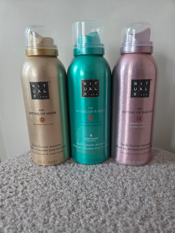 NIEUW RITUALS BODYMOUSSE...full size...ALLE 3 IN 1 KOOP!, Sieraden, Tassen en Uiterlijk, Uiterlijk | Lichaamsverzorging, Nieuw