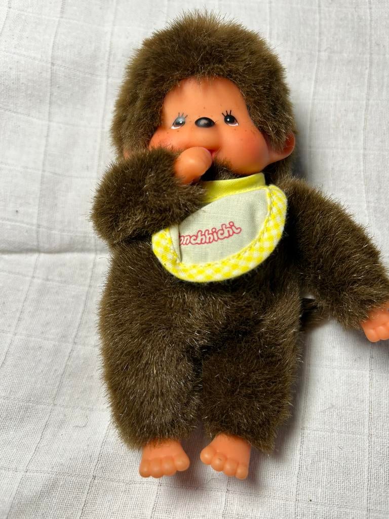 Vintage aapje Monchhichi Sekiguchi 16 cm, Antiek en Kunst, Ophalen of Verzenden