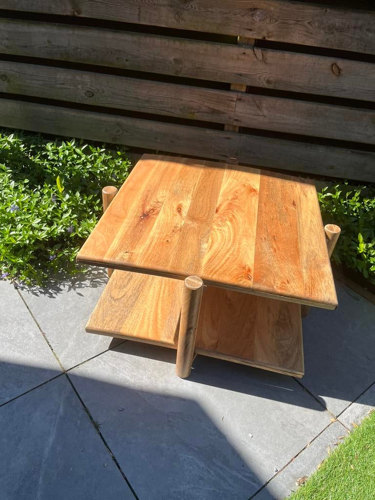 2x 70x70 tafel gratis, Tuin en Terras, Ophalen, Gebruikt, Rechthoekig, Hout