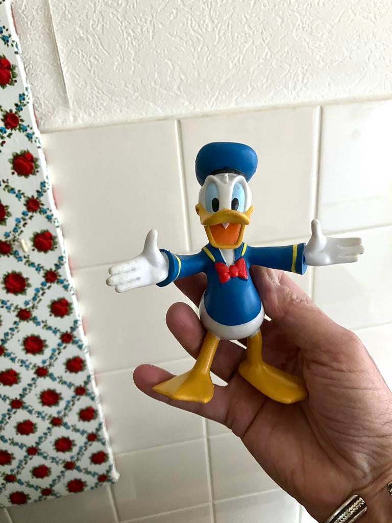 Donald Duck Stripfiguur Poppetje, Ophalen of Verzenden, Zo goed als nieuw, Beeldje of Figuurtje
