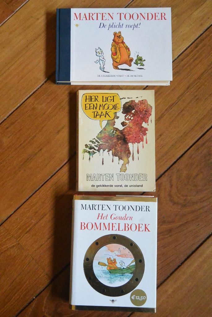3x Marten Toonder De plicht roept! Het gouden Bommelboek e.a, Meerdere stripboeken, Ophalen of Verzenden, Gelezen, Marten Toonder