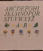 Borduurwerk letterlap, Ophalen of Verzenden, Overige typen