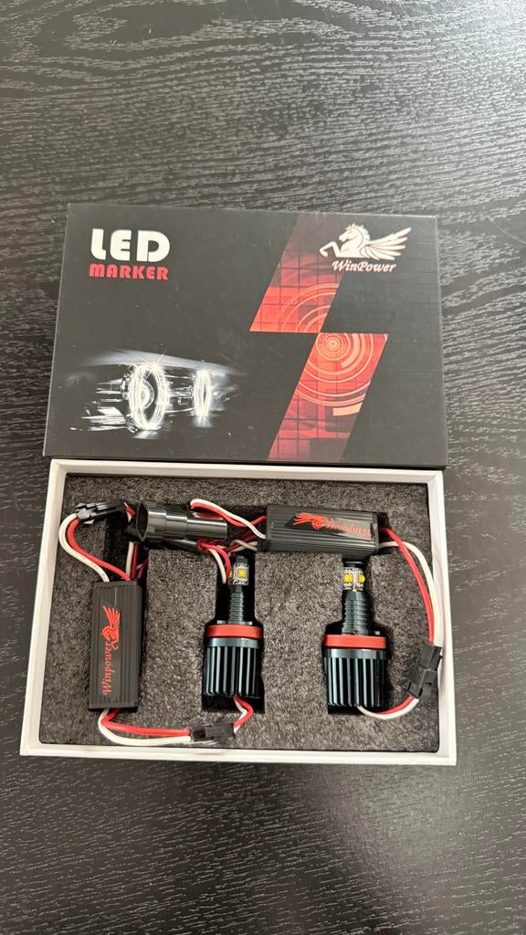 Nieuw: H8 LED Angel Eyes Marker 40W (Cree LED) - BMW Wit, Ophalen of Verzenden, Nieuw, BMW