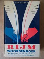 Ben Bakema Rijmwoordenboek Het Grote Rijmwoordenboek 1960, Ben Bakema, Ophalen of Verzenden, Zo goed als nieuw, Overige uitgevers