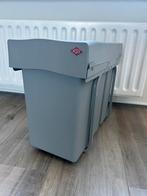 Wesco Prullenbak 3 vakken, Gebruikt, Ophalen of Verzenden, Metaal, Minder dan 50 cm