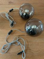 Tafellampen, set van 2, glazen bollen, Ophalen, Zo goed als nieuw, Glas, Minder dan 50 cm