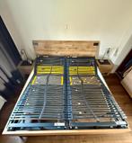 Bedombouw 180 bij 200 met lattenbodems, Beige, Tweepersoons, Ophalen of Verzenden, 180 cm