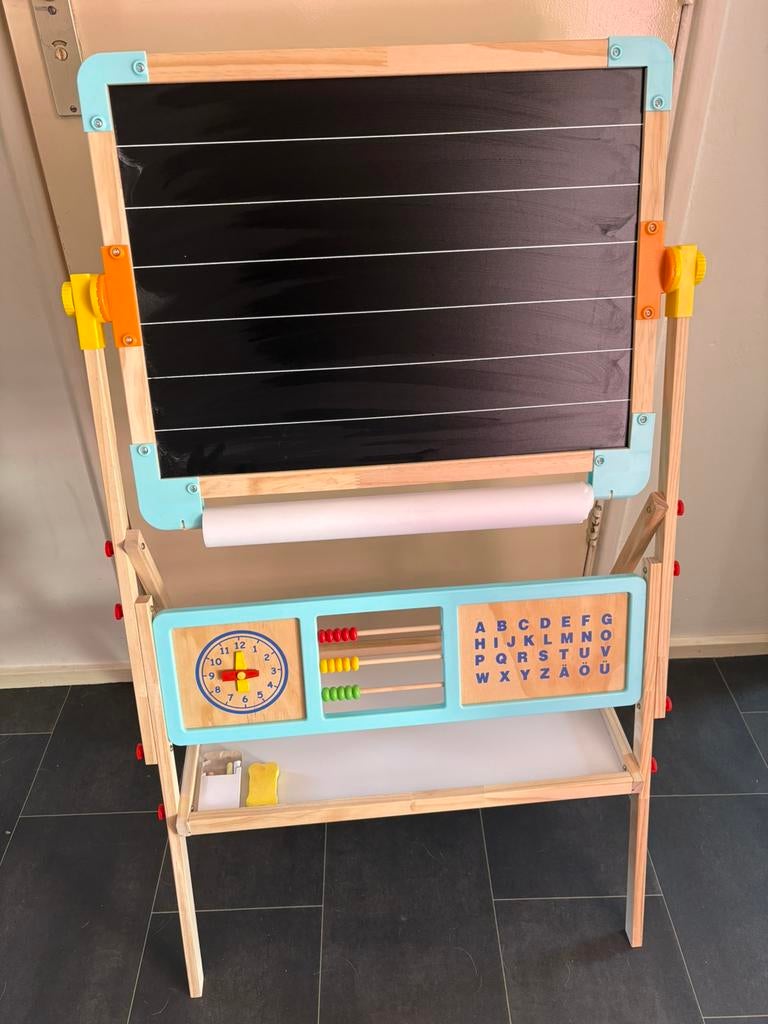 Dubbelzijdig kinderen schoolbord, Diversen, Schoolborden, Ophalen, Zo goed als nieuw, Krijtbord