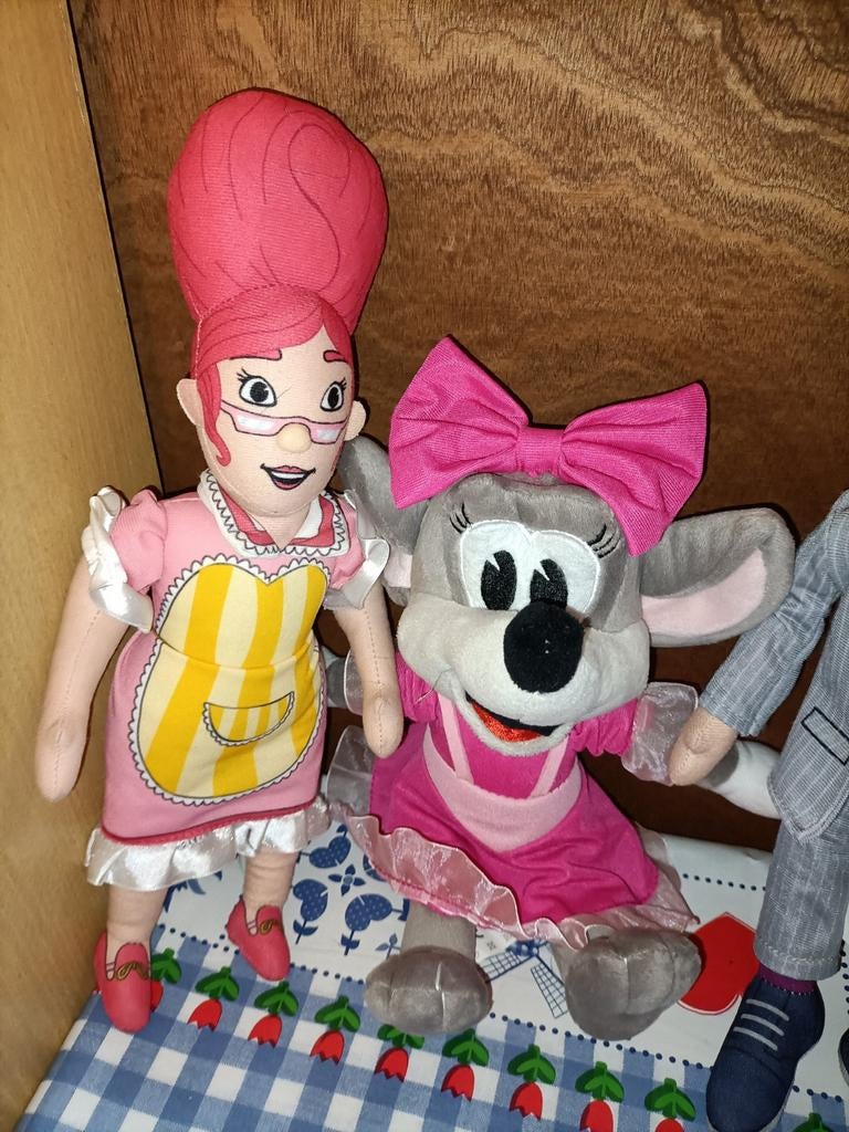 Mevrouw Suikerspin knuffel, Ben Bang en Julia knuffel, Kinderen en Baby's, Speelgoed | Knuffels en Pluche, Ophalen of Verzenden