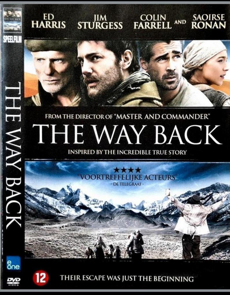 DVD  SPEELFILM - The Way Back, Cd's en Dvd's, Dvd's | Drama, Vanaf 12 jaar, Ophalen of Verzenden, Gebruikt