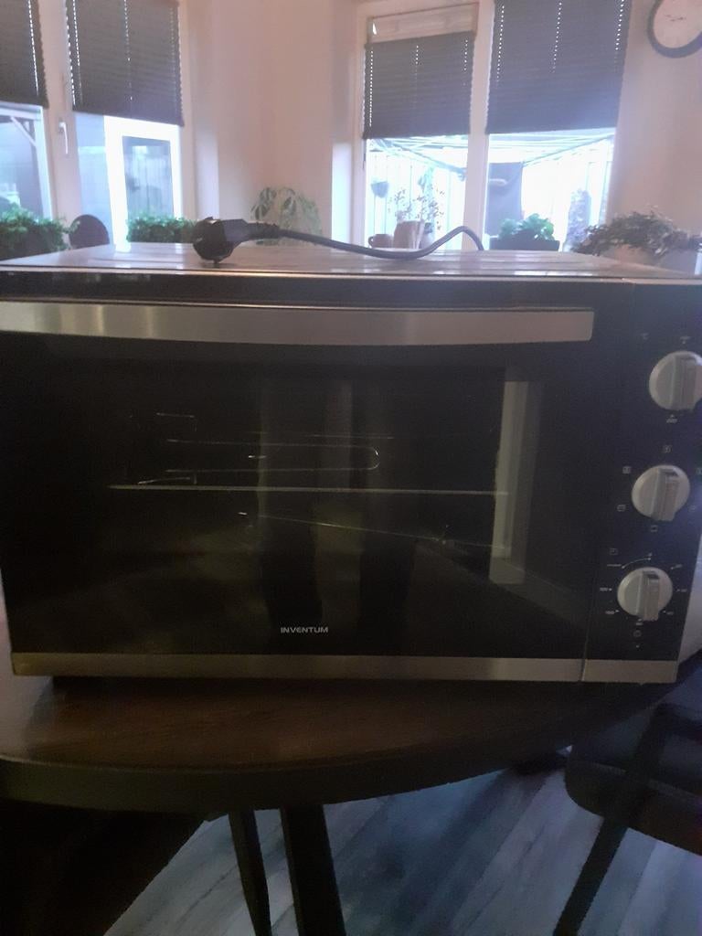 Inventum Oven OV606CS/02 met Draaispit - Zo goed als nieuw, Ophalen, Minder dan 45 cm, Hete lucht, 60 cm of meer