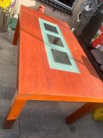 Eettafel, Huis en Inrichting, Ophalen, Gebruikt, Glas, 50 tot 100 cm