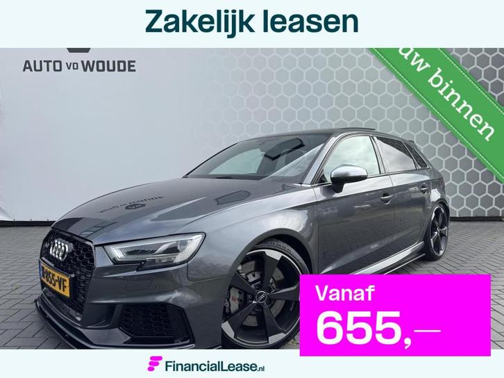 Audi RS3 2.5 TFSI RS3 quattro DAZA Panoramadak Virtual Leer, Auto's, Audi, Bedrijf, Lease, Financial lease, RS3, 4x4, ABS, Airbags