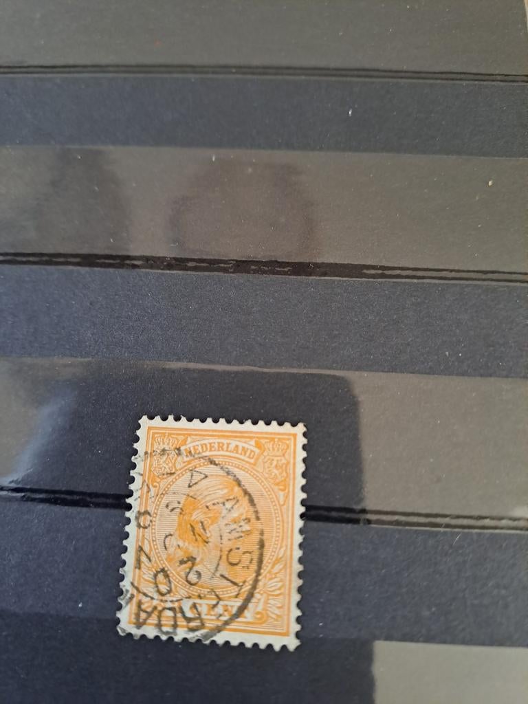 Prinses Wilhelmina 1891. 3 Cent. Nr. 34. Oranje., Postzegels en Munten, Postzegels | Nederland, Ophalen of Verzenden