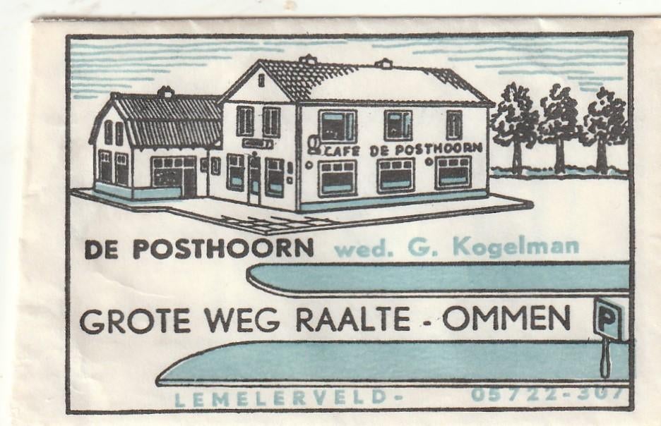 Suikerzakje #784 : De Posthoorn Lemelerveld, Verzenden, Nederland
