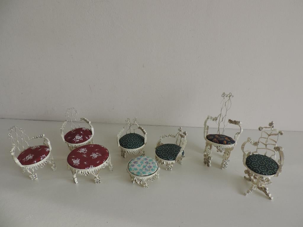 vintage / handgemaakt poppenhuis setje, Verzamelen, Poppenhuizen en Toebehoren, Ophalen of Verzenden, Gebruikt, Poppenhuis