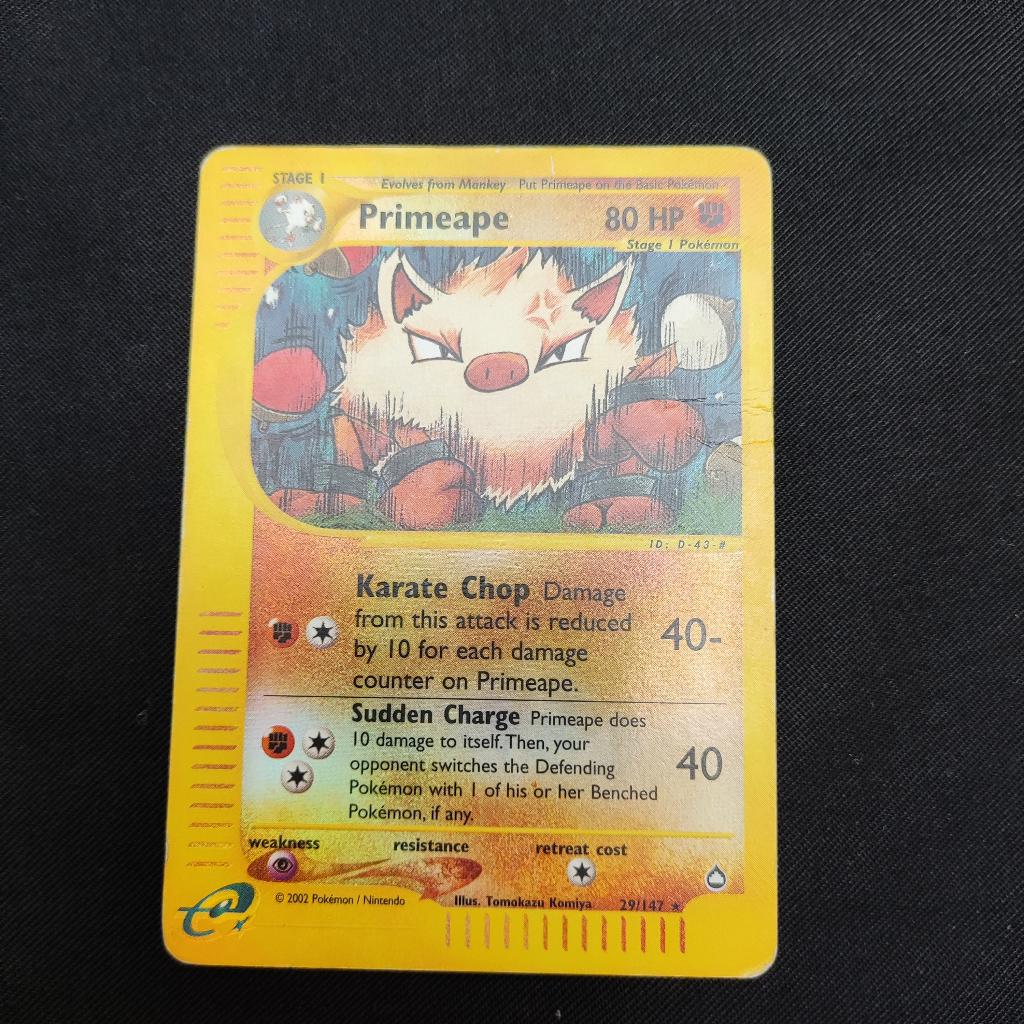 primeape 29/147 reverse holo, Ophalen of Verzenden, Zo goed als nieuw