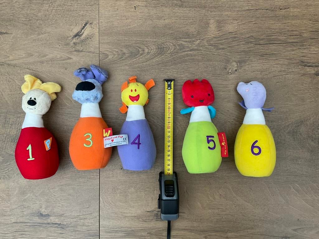 5 zgan, niet kapot, pluche Woezel en Pip kegel knuffels, Ophalen, Zo goed als nieuw, Overige typen