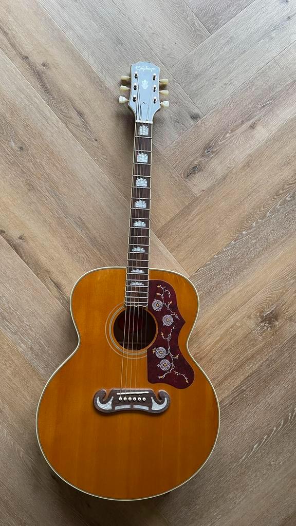 Epiphone IBG J200, Muziek en Instrumenten, Snaarinstrumenten | Gitaren | Akoestisch, Zo goed als nieuw, Western- of Steelstringgitaar