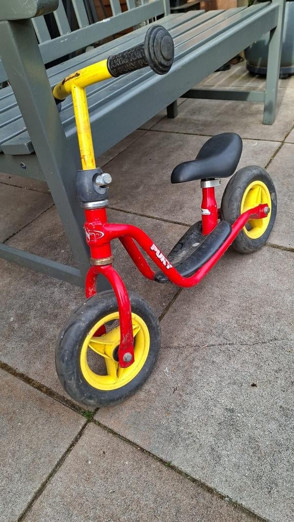 Puky loopfiets rood met geel, Ophalen, Gebruikt