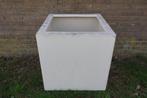 Polyester bloembak plantenbak 60x60x60 | wit, Tuin en Terras, Ophalen, Kunststof, Gebruikt, Vierkant