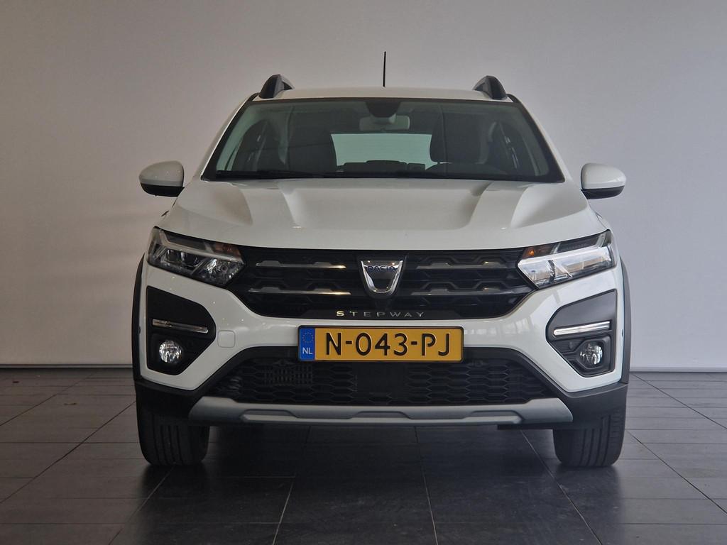 Dacia Sandero 1.0 TCe 100 Bi-Fuel Expression TREKHAAK | CLIM, Auto's, Voorwielaandrijving, Met garantie (alle), 610 kg, Wit