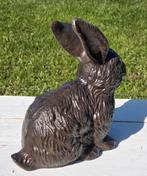 KONIJN / HAAS / GIETIJZER / tuinbeeld, Dierenbeeld, Nieuw, Metaal, Info@huisentuindecoratiemarie.nl