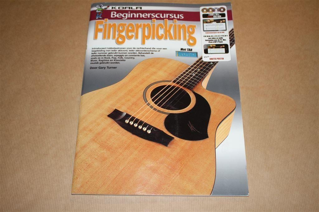 Fingerpicking Beginnerscursus Gitaar !!, Ophalen of Verzenden, Zo goed als nieuw, Artiest