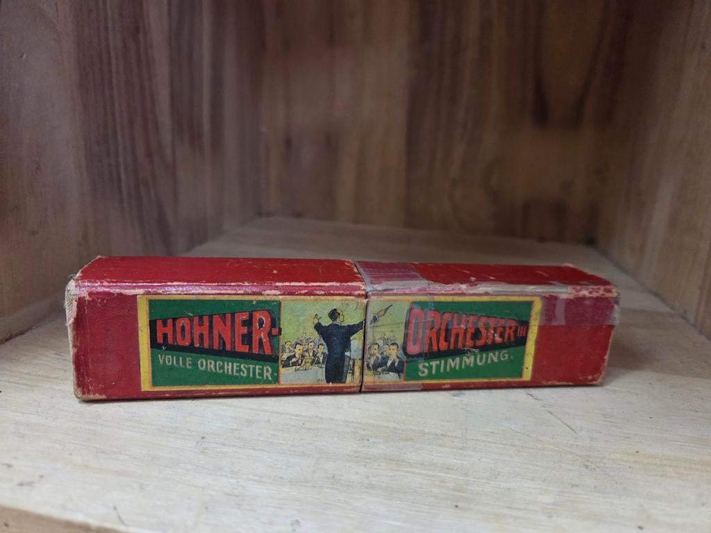 Hohner Volle Orchester mondharmonica, Ophalen of Verzenden, Gebruikt, Met koffer of doosje