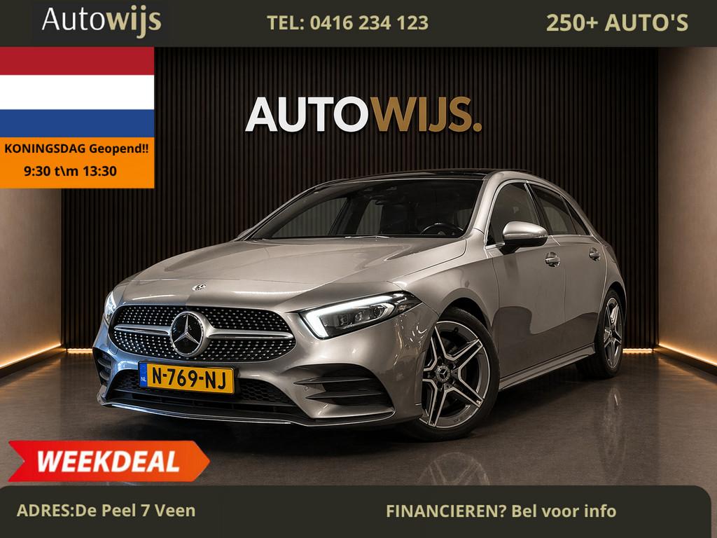 Mercedes-Benz A-klasse 250 Premium|PANO|SFEERVERLICHTING|HUD, Gebruikt, Euro 6, 4 cilinders, Leder