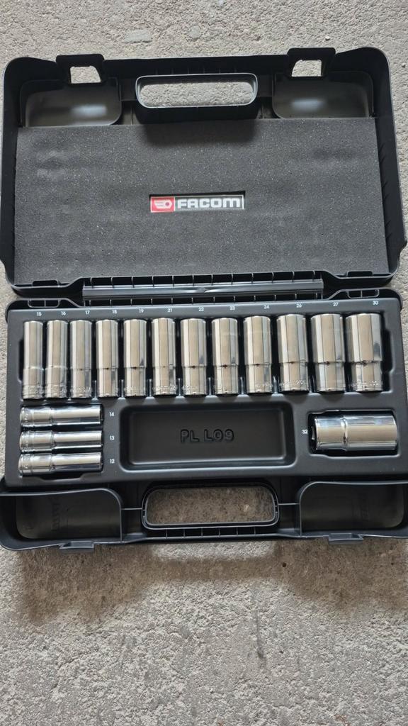 FACOM doppenset in koffer, Doe-het-zelf en Verbouw, Gereedschap | Handgereedschap, Gebruikt, Ophalen of Verzenden