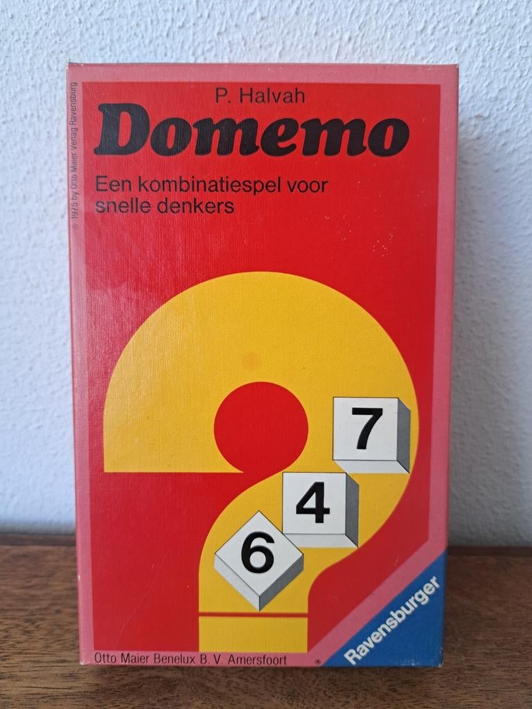 Vintage Domemo spel Ravensburger 1975, Ophalen of Verzenden, Gebruikt