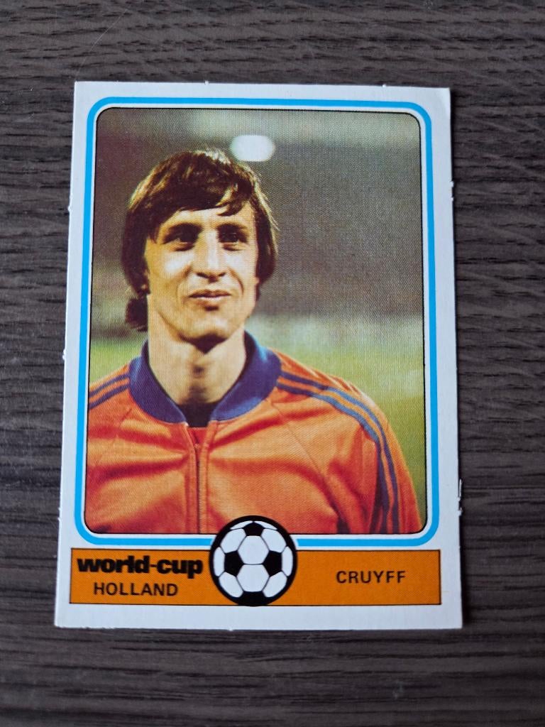 Johan Cruyff Monty World Cup 1978 wk 78, Ophalen of Verzenden, Zo goed als nieuw, Ajax, Poster, Plaatje of Sticker