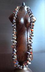 ketting natuursteen,amethist,hematiet,carneool,bergkristal.., Ophalen of Verzenden, Zo goed als nieuw, Steen of Mineraal