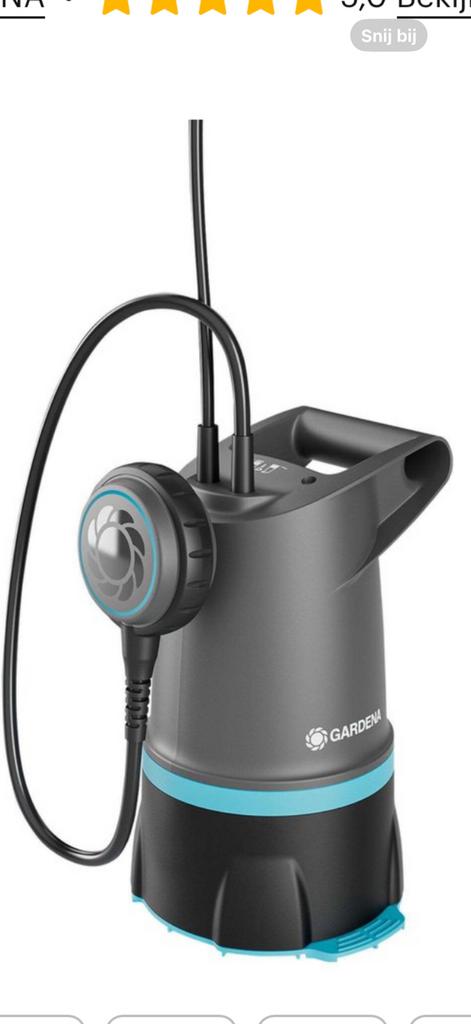 GARDENA Schoon Vuilwaterpomp 20000 BASIC 2 in 1, Tuin en Terras, Waterpompen, Ophalen of Verzenden, Zo goed als nieuw, Dompelpomp