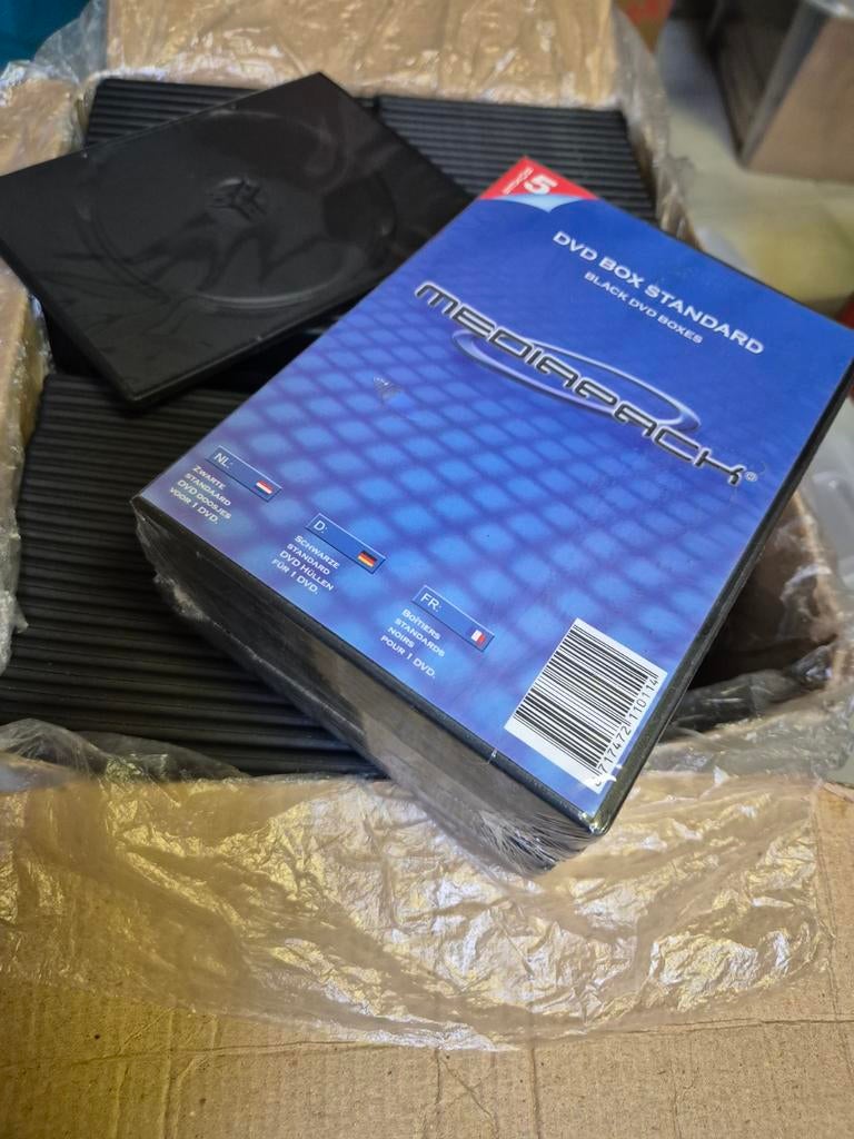 Lege DVD hoesjes - enkel en dubbel - Mediabox Standard, Ophalen, Nieuw, Dvd, Mediabox