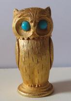 Uit inboedel: Florenza aansteker uil , goudkleur , incl verz, Verzenden, Zo goed als nieuw, Aansteker