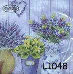 Servetten decoupage/bullet journal * lavendel L1048, Verzenden, Nieuw, Materiaal