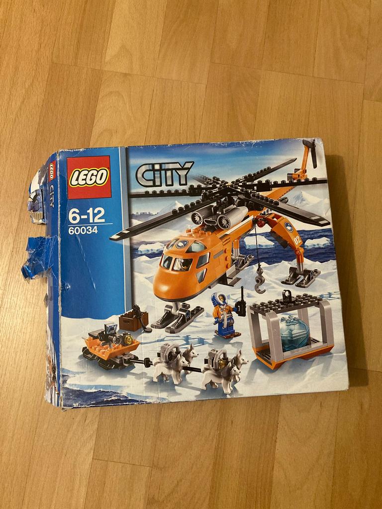 Lego city 60034 Arctic Helikopterkraan, Ophalen of Verzenden, Zo goed als nieuw, Complete set, Lego
