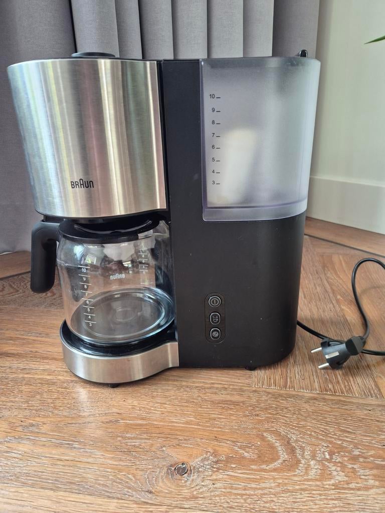 Braun Koffiezetapparaat - 1 jaar oud, 10 kopjes of meer, Koffiemachine, Gemalen koffie, Ophalen of Verzenden