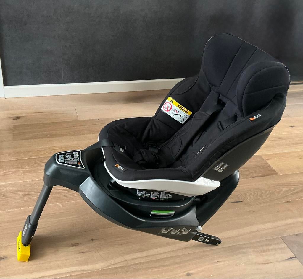 BeSafe iZi Turn i-Size Autostoeltje Fresh Black Cab, Verstelbare rugleuning, 0 t/m 18 kg, Zo goed als nieuw, Isofix